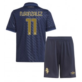 Juventus Nicolas Gonzalez #11 Derde tenue Kids 2024-25 Korte Mouw (+ Korte broeken)